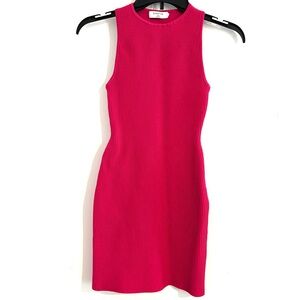 Babaton Size 2XS Luxury Glam Fuchsia Ribbed Mini Dress Great Condition!🥰